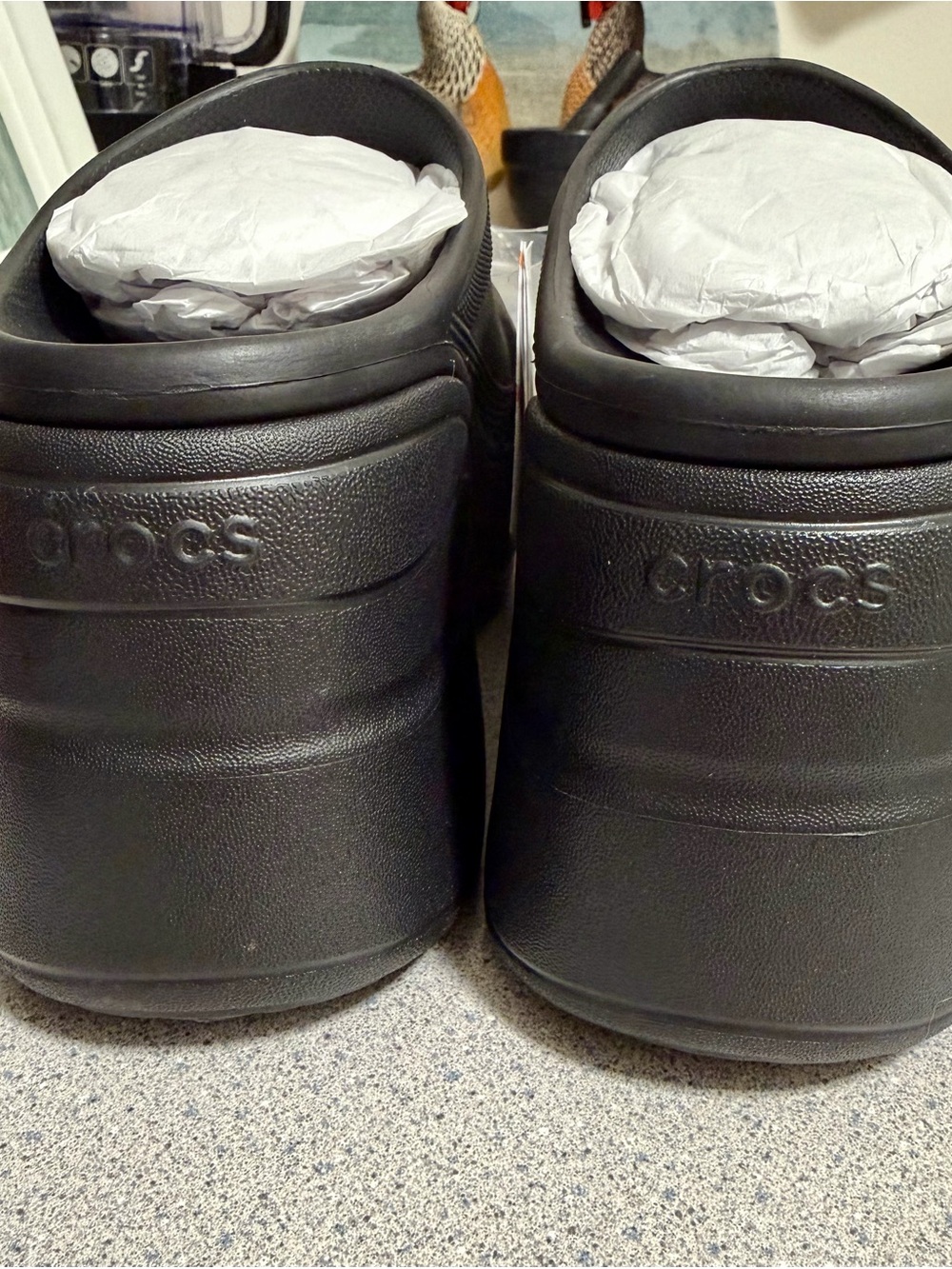 CROCS Black Siren Platform Clogs Discontinued - Picture 3 of 7